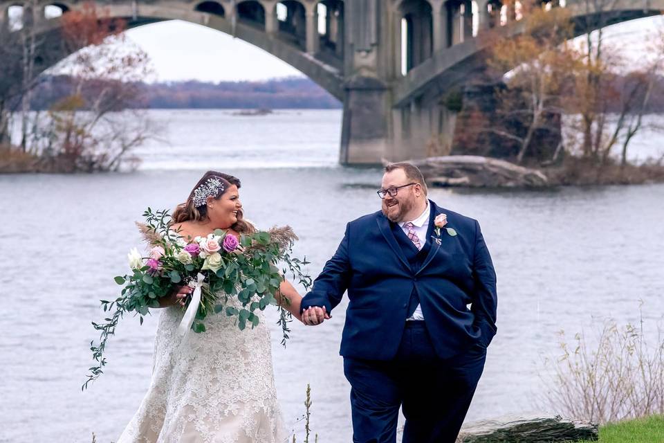 A wedding by the river!