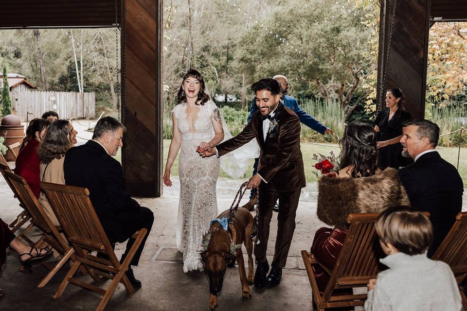 Indoor Ceremony in Garages