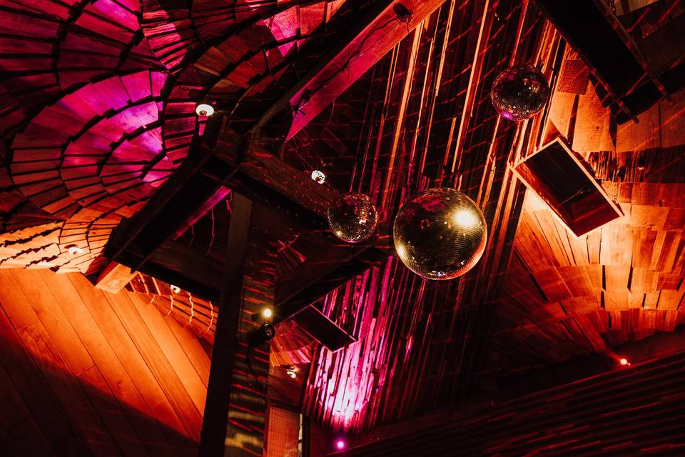 Ceiling of Garage Event Space