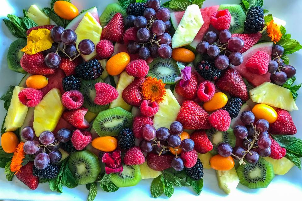 Fresh fruit platter