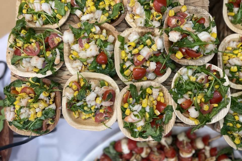 Shrimp and corn salad