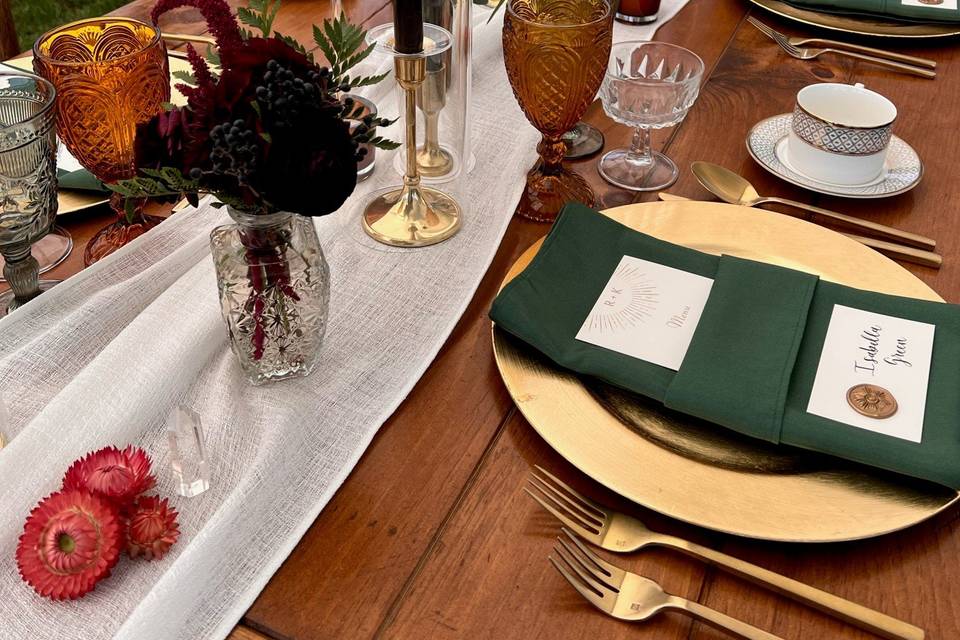 Fall tablescape