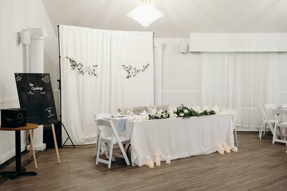 Reception hall