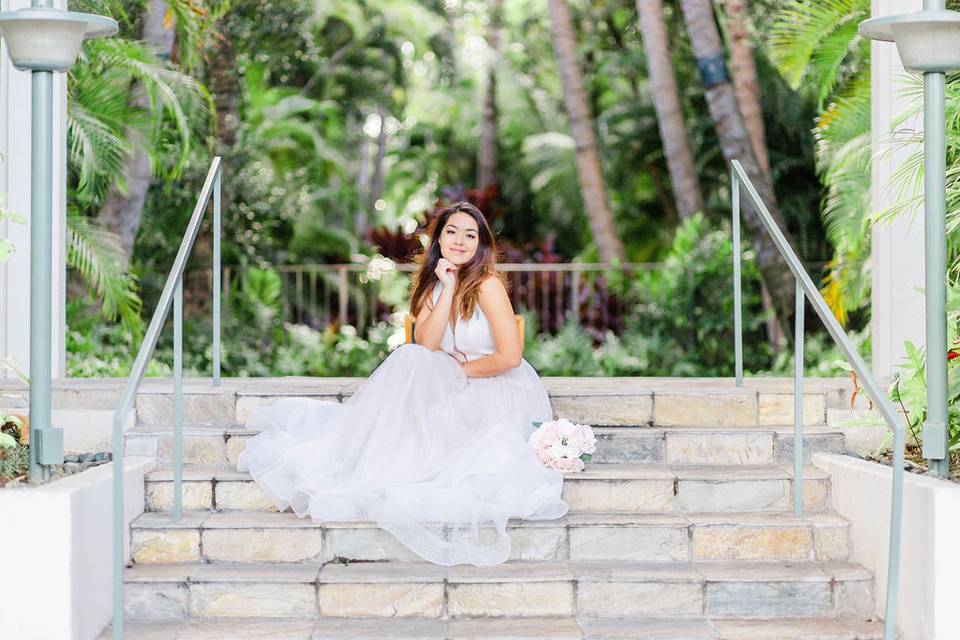 Hawaii bridal photo