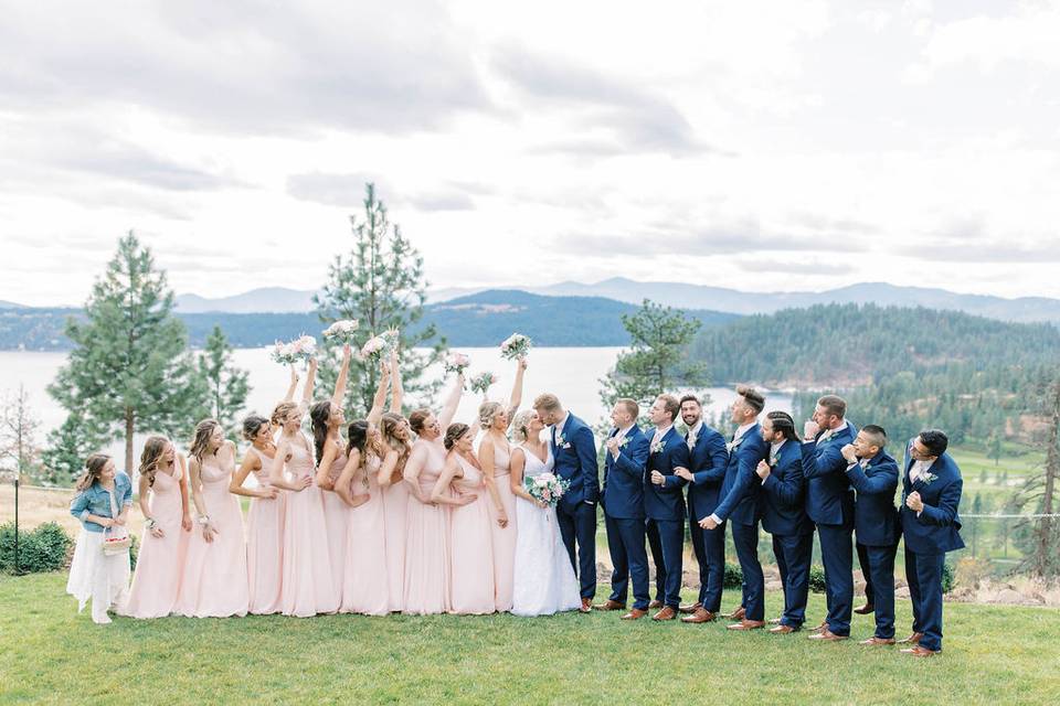 Bridal party photos spokane