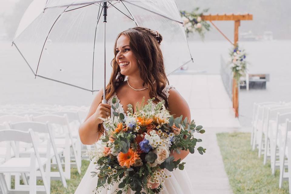 Bride in Rain