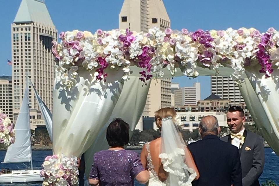 Ceremony floral decor