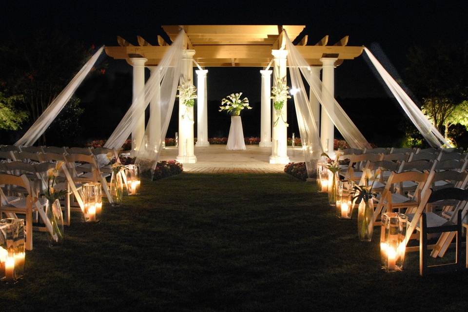 Wedding ceremony setup