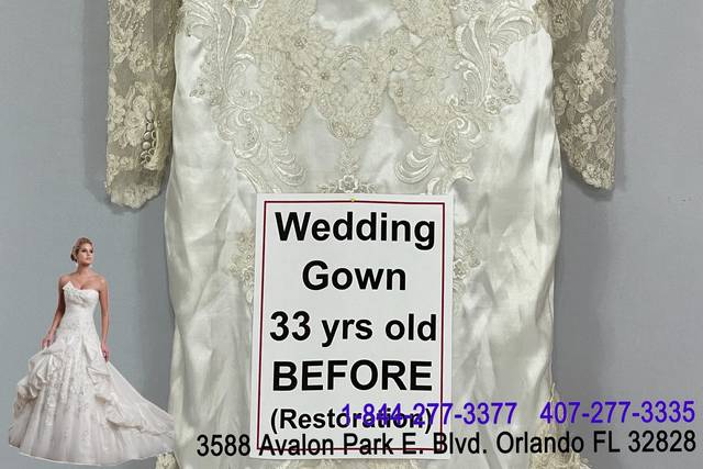 Wedding gown shop restoration near me