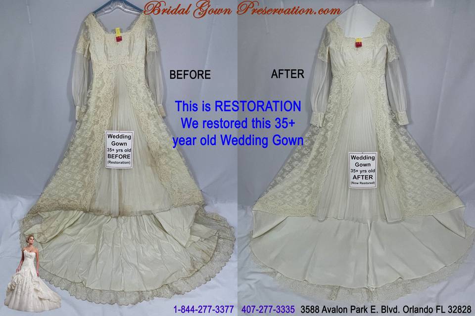 Another Wedding Gown Restorati