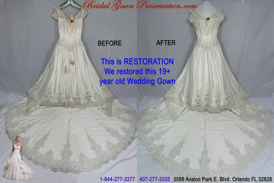 Another Wedding Gown Restorati