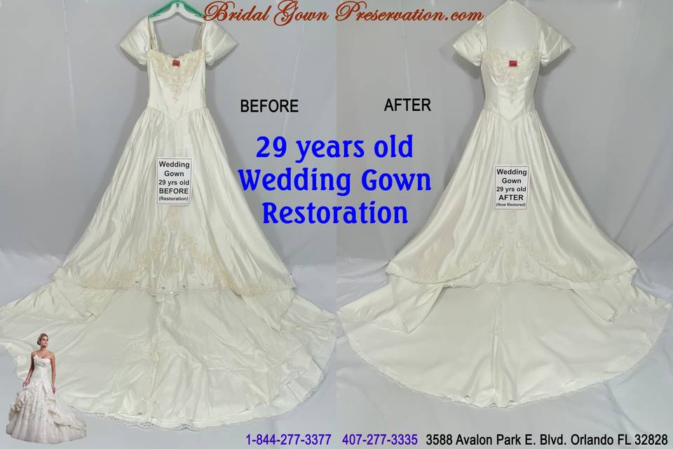 29 year old gown restored