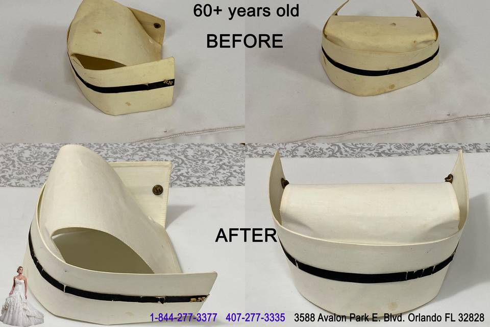 60+yrs old Nurse's hat restore