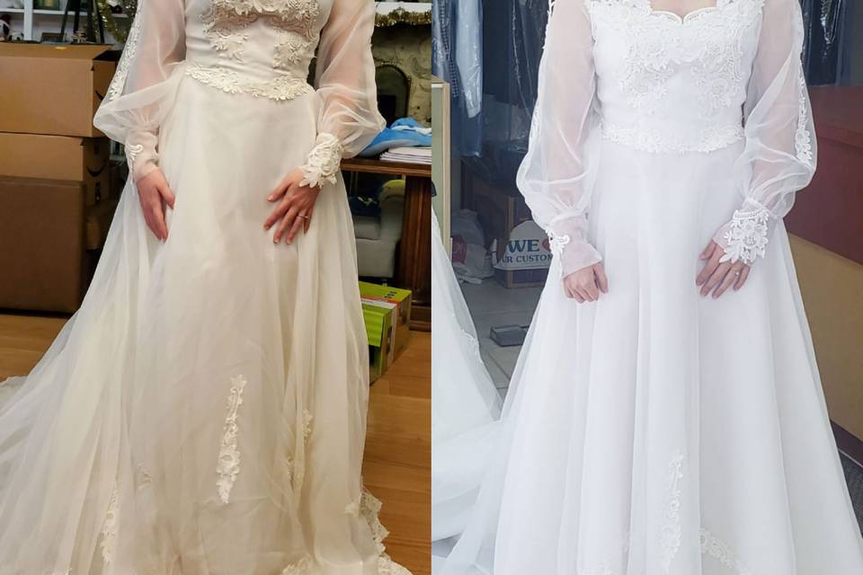 35 yr Old gown Restored