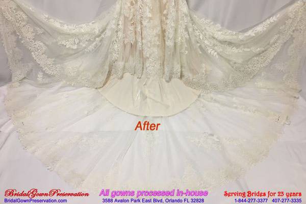 Soiled gown-After