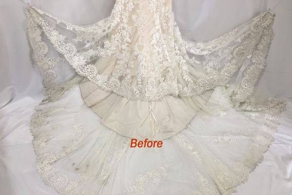 Soiled gown-Before