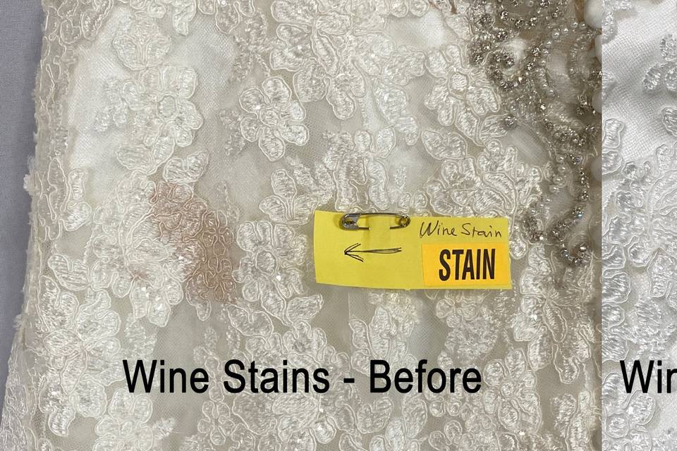 Wine Stains now removed