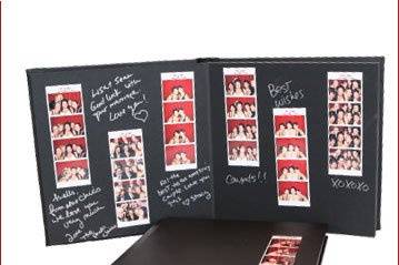 Guest book with film strips