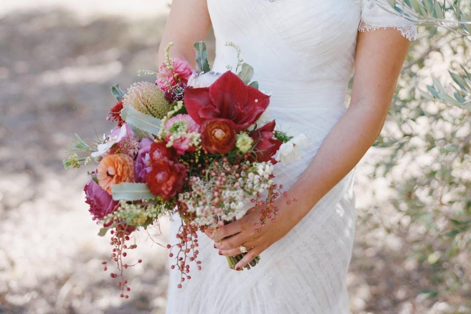 Beaming bride