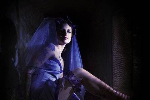 Taken in the middle of an underground tunnel this one of a kind bride was such a powerful young lady.