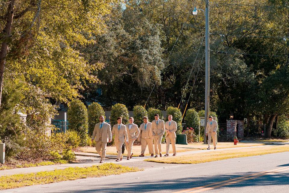 Walking over from Cottages