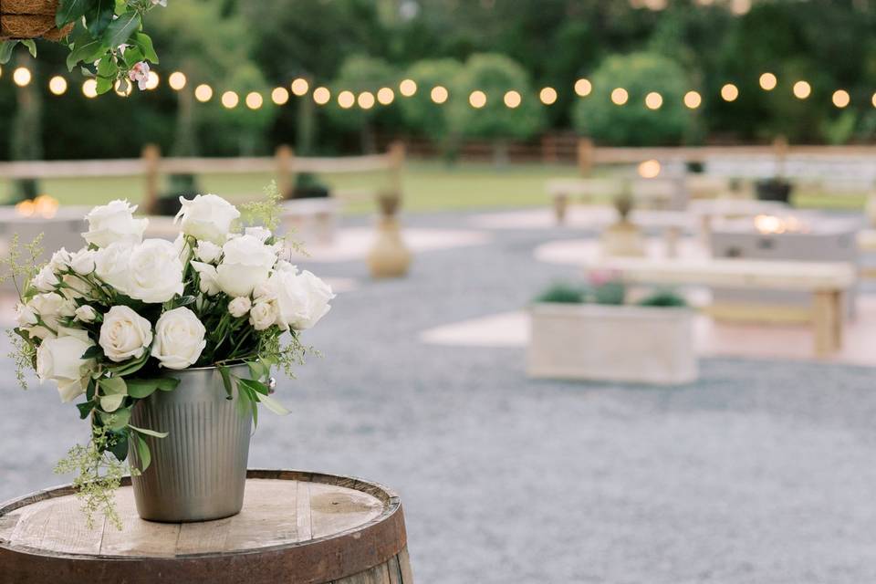 Outdoor ceremony space