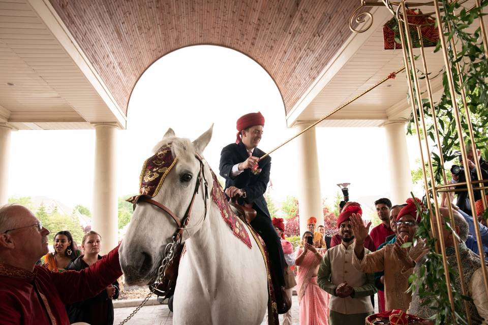 The Groom During The Baraat