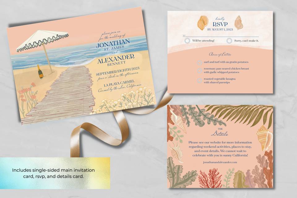 Sand & Sea Invitation Suite