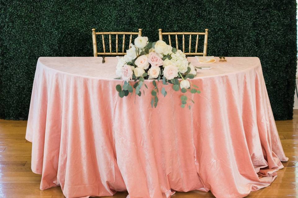 Head table - Plume Photography