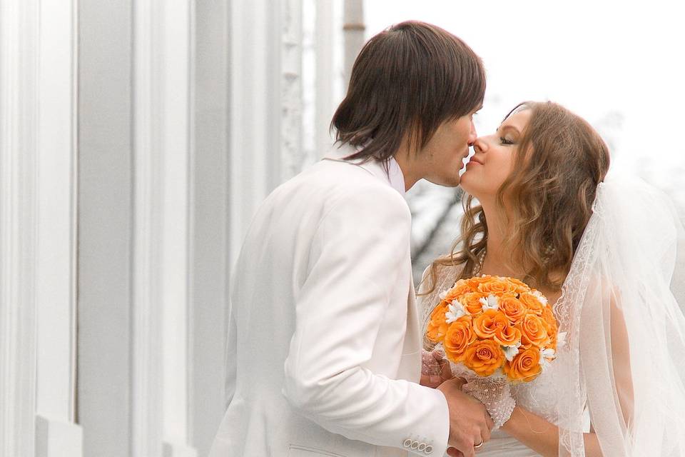 Wedding kiss — Atlanta, GA