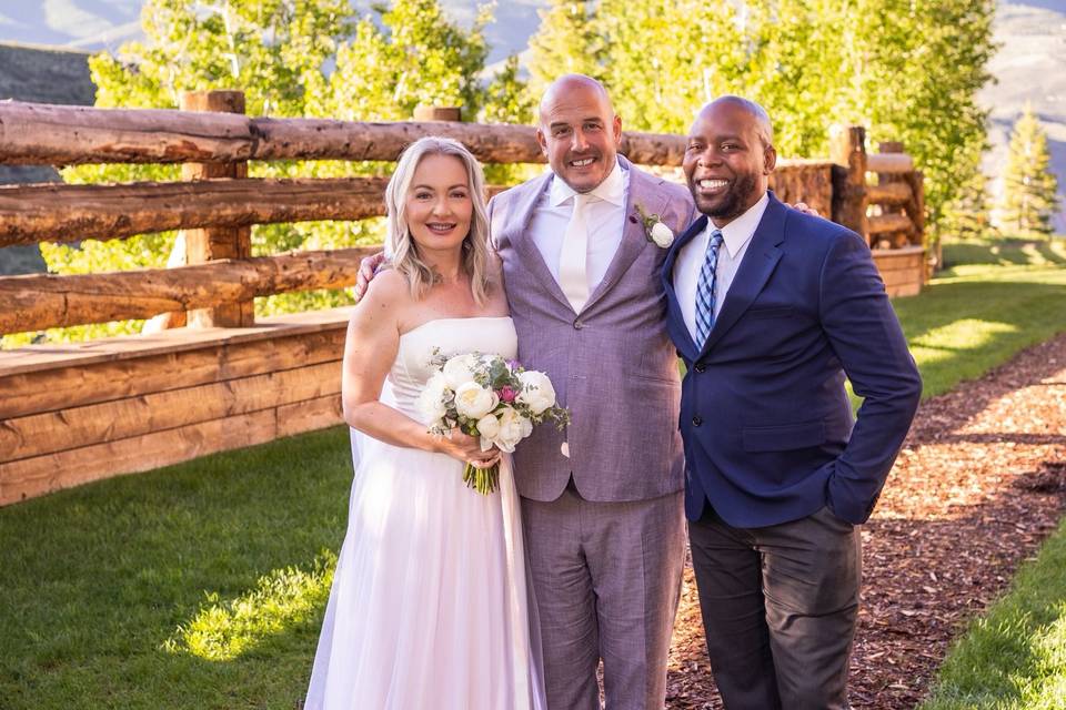 Intimate wedding  in Vail