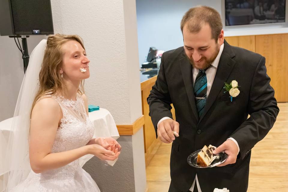 Messy Wedding Cake