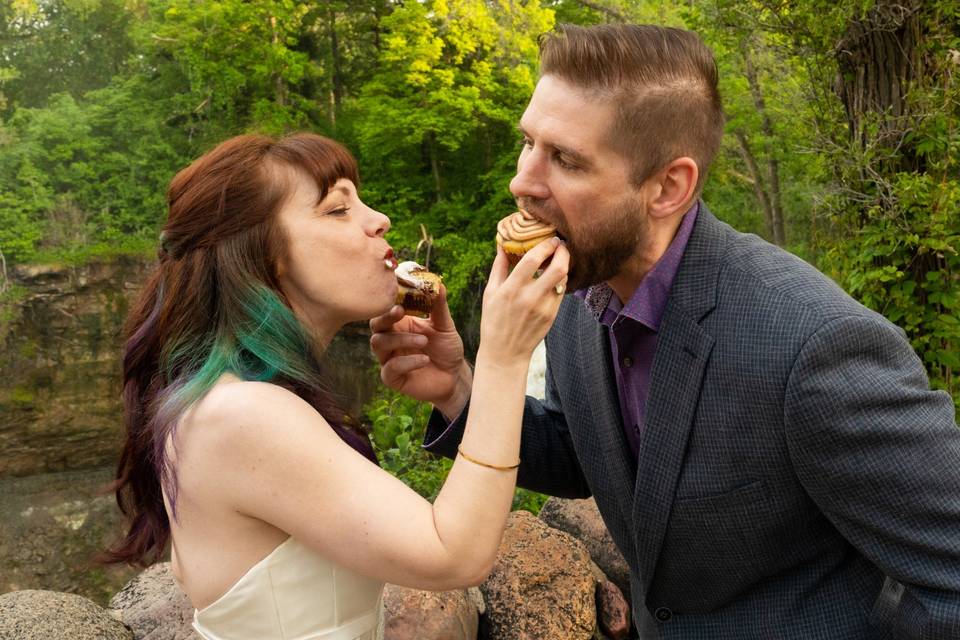 Eating Wedding Cake