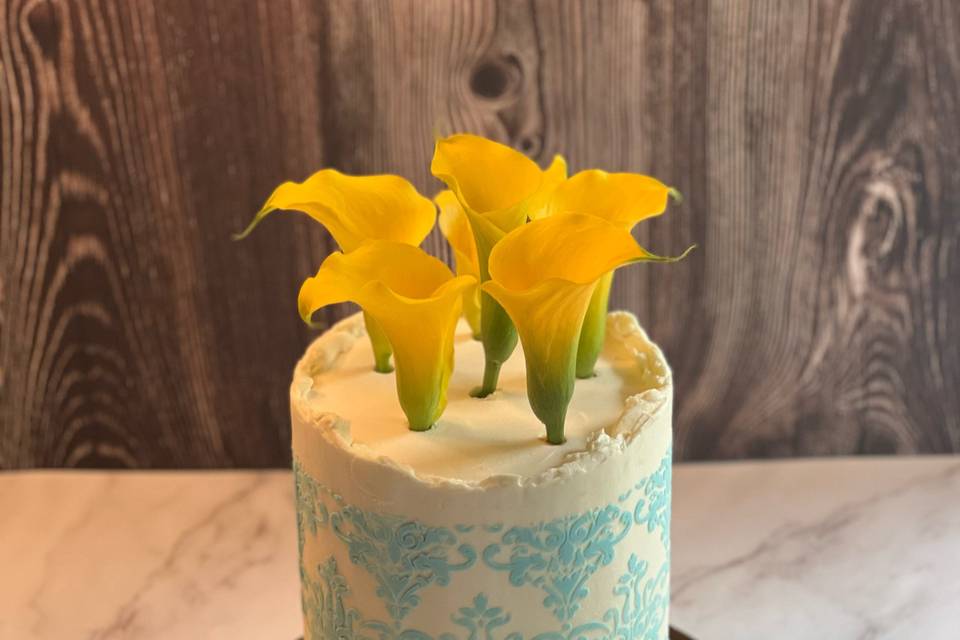 Yellow Tulips Cake