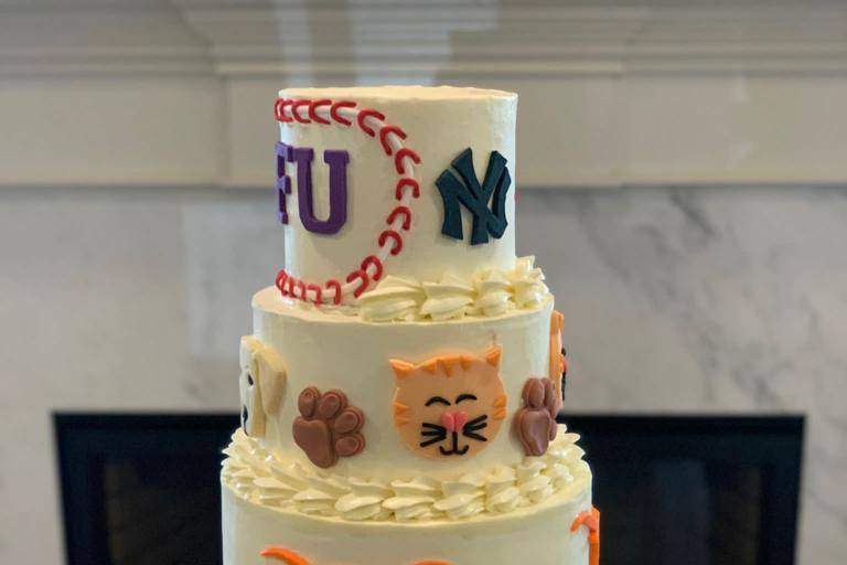 Wedding Cake with Logos