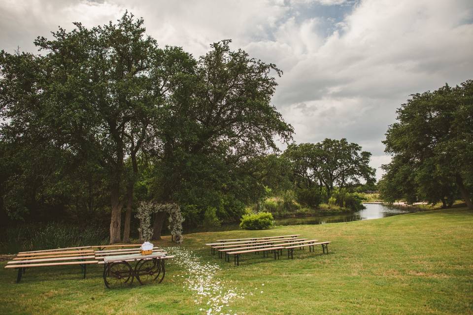 Ceremony by the creek