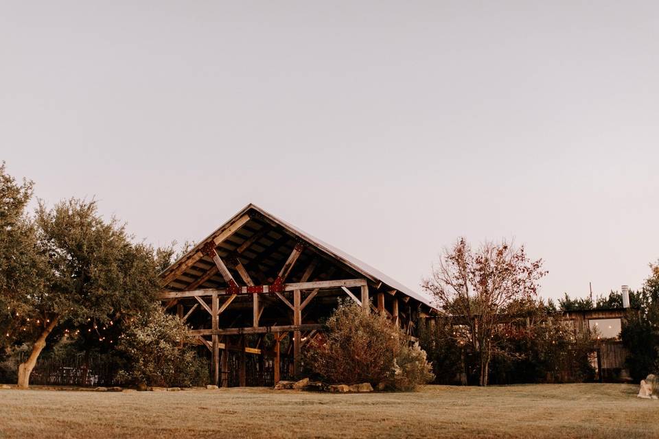 The Creek Haus reception barn