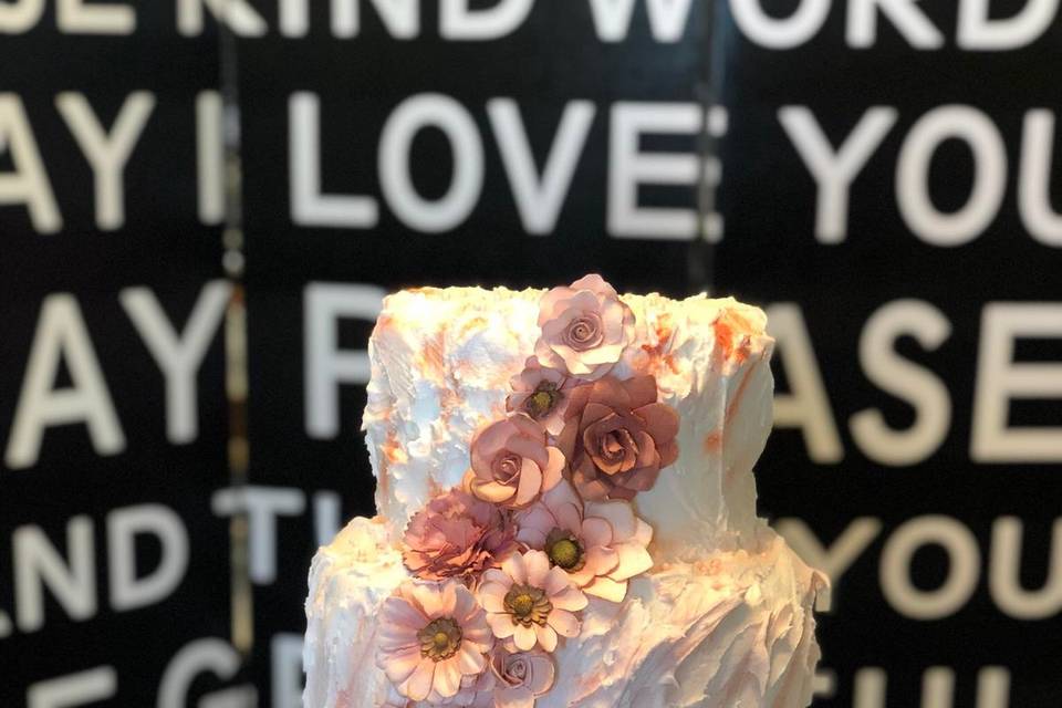 Buttercream wedding cake