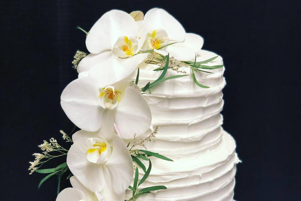 Buttercream wedding cake