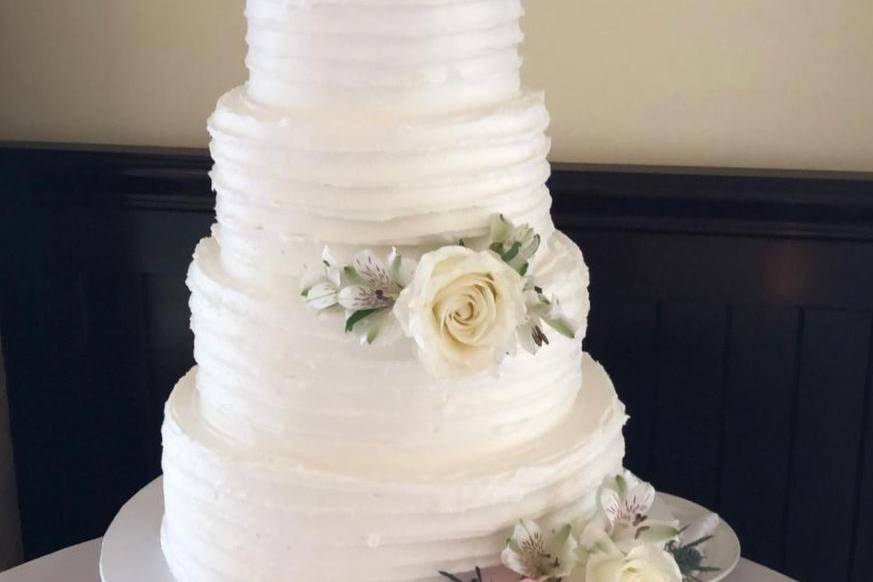 Buttercream wedding cake