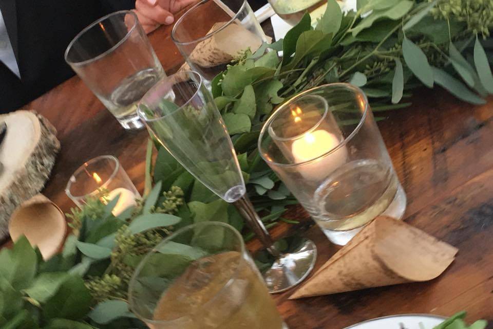 A seeded Eucalyptus garland