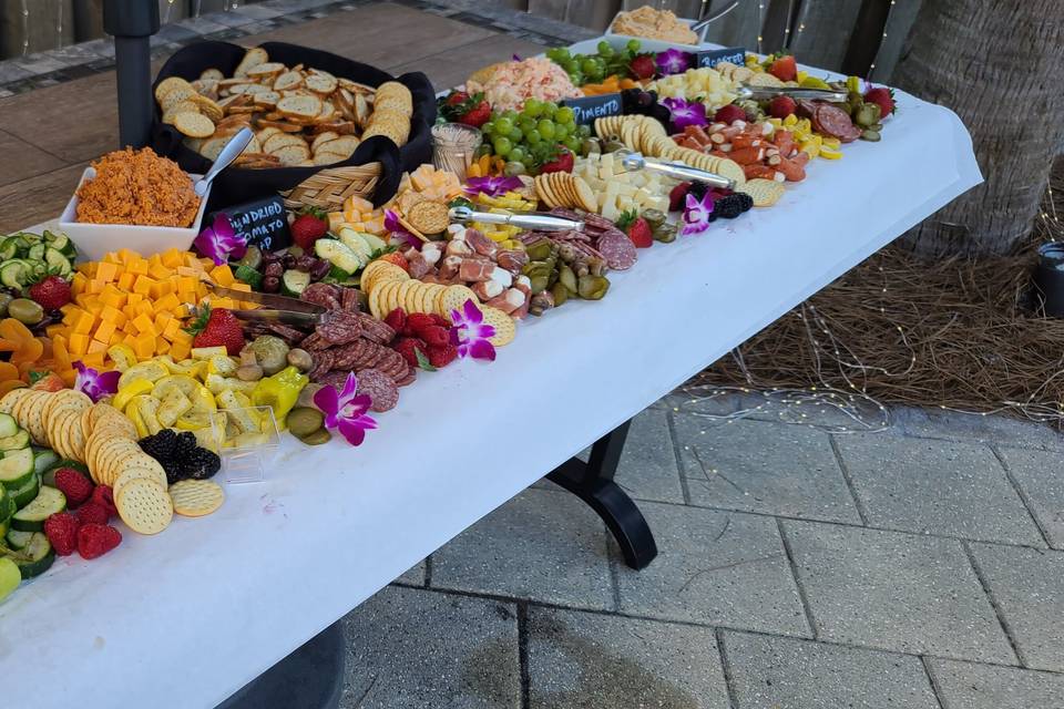Vibrant snack table