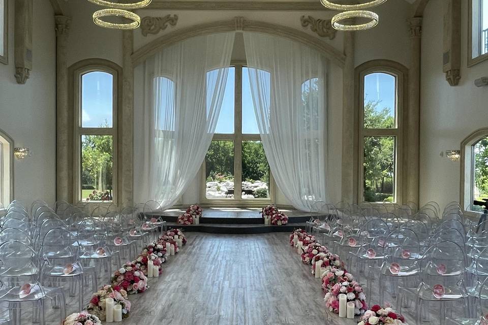 Custom ceremony decor