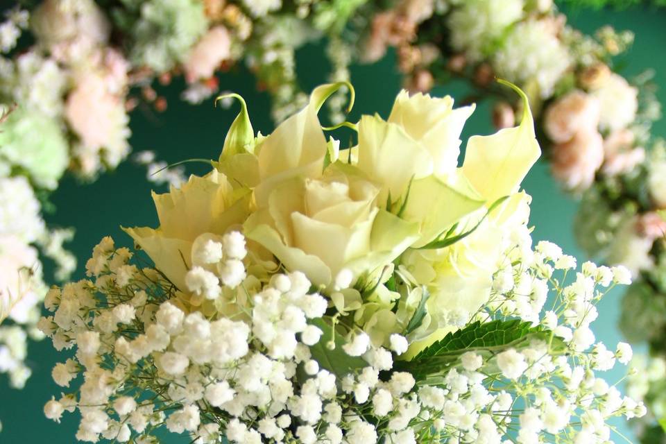 Cream floral arrangement