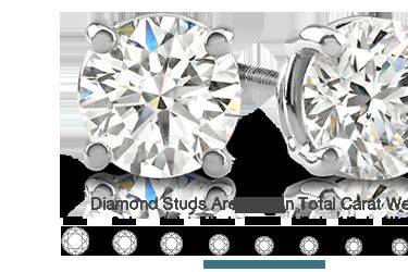 Chastain offers diamond studs in all sizes and qualities!