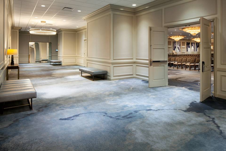 Ballroom leads onto the Galleria Foyer