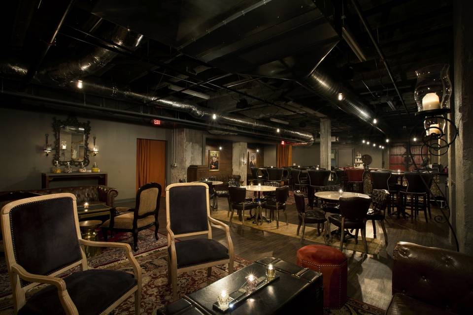 Dockum Speakeasy styled bar