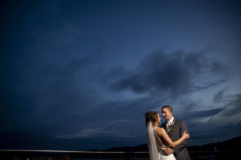 Couple at dusk