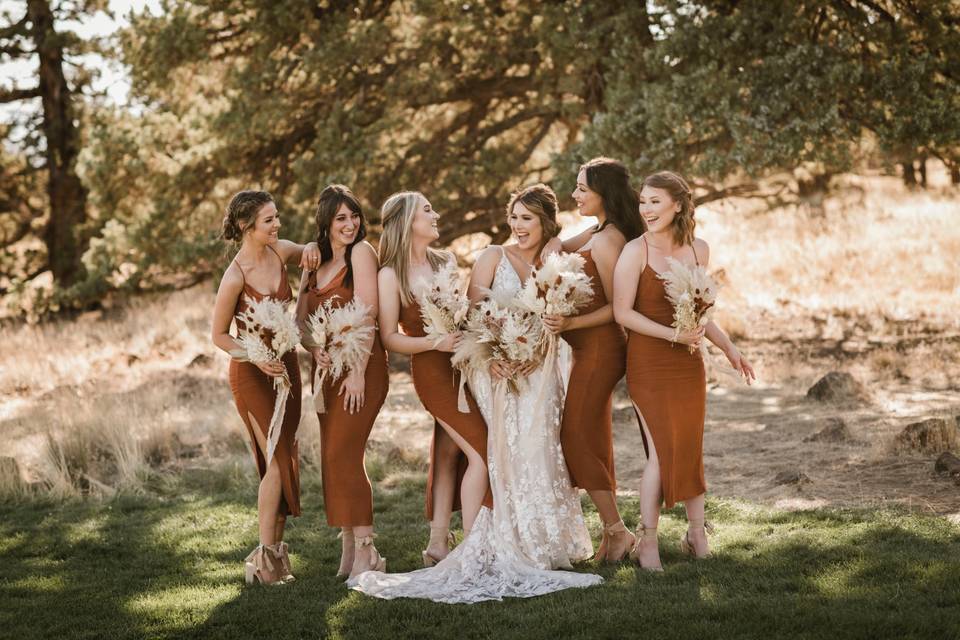 Bridal party hair