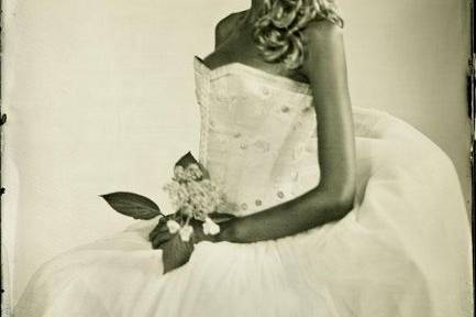 3/4 View of Bride with Flower/ Anya
Dress- Maggie Norris Coutre- NYC